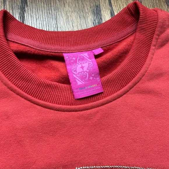 Queen Of Sparkles Rust Thanks Sweatshirt - Picture 4 of 4